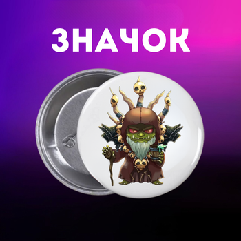 Значек World of Warcraft ворлд оф варкрафт Мир военного ремесла на булавке на рюкзак 44 мм 1 шт zn_1_399