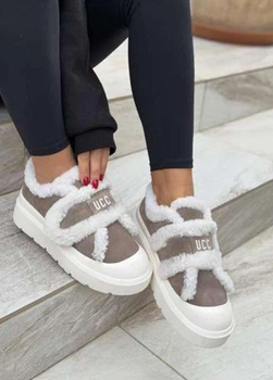 Сліпони жіночі зимові Fashion 38 24 см бежеві 683