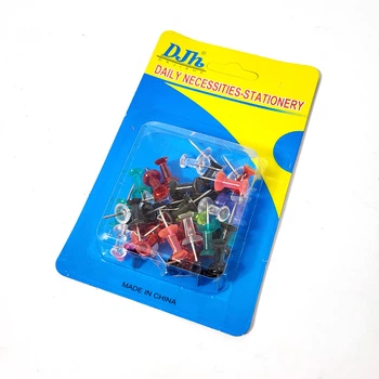 Кнопки-цвяшки Leader 30шт кольорові прозорі (58-18)