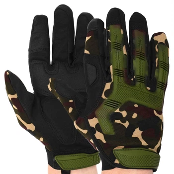 Перчатки тактичні із закритими пальцями MECHANIX WEAR (р-р L, Woodland) (BC-4698 Камуфляж Woodland_L)