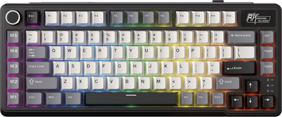 Klawiatura bezprzewodowa RK ROYAL KLUDGE L75 RGB Cream Switch Knight Black (RK-L75-KNGHTBLK-CRMSW-US)