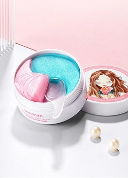 Гідрогелеві патчі для очей Baursde Hyaluronic acid Collagen з гіалуронової кислотою і японською вишнею 60 шт 6973098891482