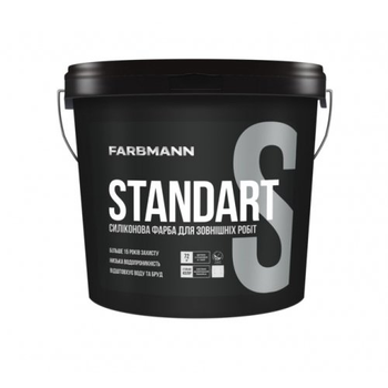 Краска фасадная FARBMANN STANDART S (под тонировку, прозрачная В3) 0.9л