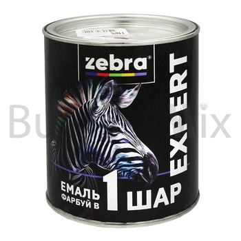 Емаль алкідна ZEBRA EXPERT 1 шар Т1076 0,7 л темно-вишнева