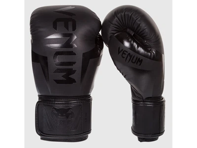 Боксерські рукавички VENUM Elite Boxing Gloves 10 унцій чорний (4638)