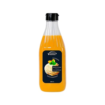 Пена для ванн с ароматом сочного персика и эфирным маслом грейпфрута Energy of Vitamins