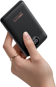 Powerbank Veektomx Mini 10000mAh 22.5W PD 3.0 Black (5907190020434)