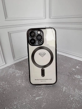 Чохол Shining Chrome Case With MagSafe з захистом камери для iPhone 13 Pro Max Black