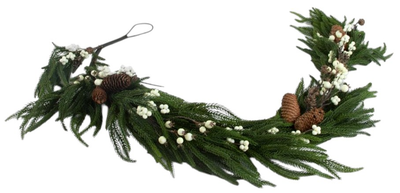 Girlanda świąteczna HOMLA 715266 LARCH z białymi dodatkami 160 cm (5906496715266)