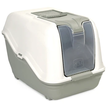 Туалет-бокс для кошек с фильтром MPS NETTA MAXI CLOSE LIGHT GREEN 66*49*50 см