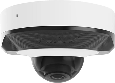 Дротова IP-камера 8 Mp Ajax DomeCam Mini (4 mm) біла