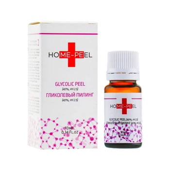 Гликолевый пилинг для лица против угревой сыпи и прыщей Home-Peel