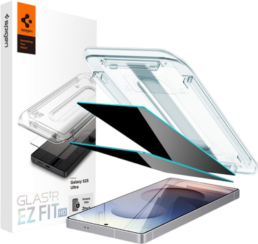 Захисне скло Spigen Glas.tR EZ Fit HD Privacy для Samsung Galaxy S25 Ultra 2 шт. (AGL09335)