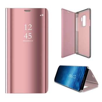 Чехол-книжка зеркало Epik Clear View для Samsung Galaxy Note 20 Pink