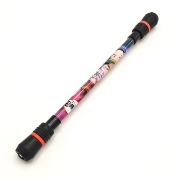 Трюкова гелева ручка антистрес Anime Steel Ball для Pen spinning (пенспиннинга) чорно-черовний