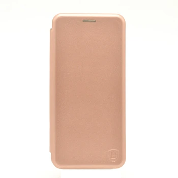 Кожаный чехол-книжка Baseus Premium Edge для Xiaomi Poco M4 Pro 5G / Redmi Note 11s 5G Rose Gold
