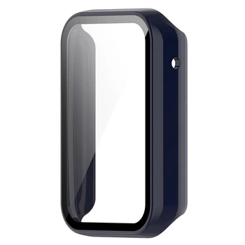 Чохол із захисним склом Protective Cover with Glass для Xiaomi Mi Band 7 Pro blue