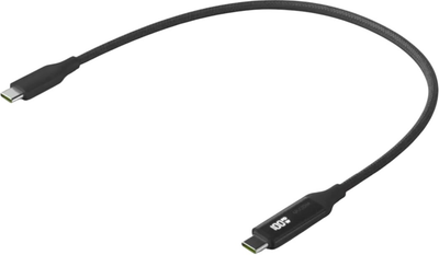 Kabel Ubiquiti USB-C with Charge Display 0.3 m Black (UACC-CABLE-USB-100W-0.3M-BK)