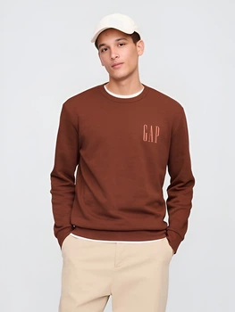 Свитшот на флисе мужской GAP 382493909 2XL Коричневый (1159845553)