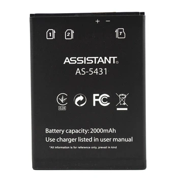 Аккумулятор AS-5431 для Assistant AS-5431 , 2000 mAh