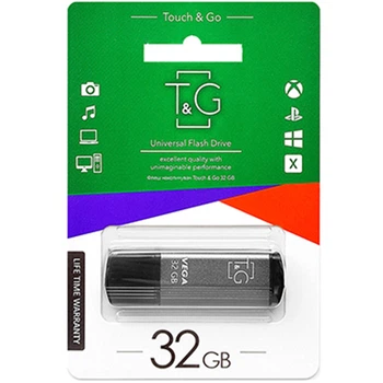USB флешка T & G Vega 121 32Gb, Grey