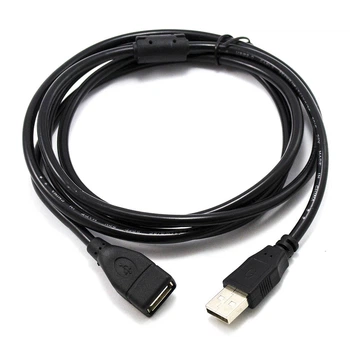 Кабель USB удлинитель 1,5м Black