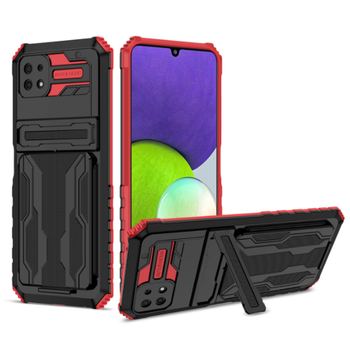 Чехол-накладка Armor Case with Card Slot для Samsung Galaxy A22 5G Red