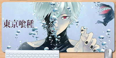 Игровая поверхность, коврик для мышки с Аниме принтом "Токийский гуль / Tokyo ghoul" 800*300*3 мм 0206