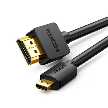 Кабель UGREEN HD127 Micro-HDMI to HDMI 4K@60Hz 2m Black (30103)