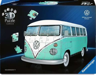 Пазл 3D Ravensburger Iconics Volkswagen T1 185 елементів 12008035 (4005555080350)