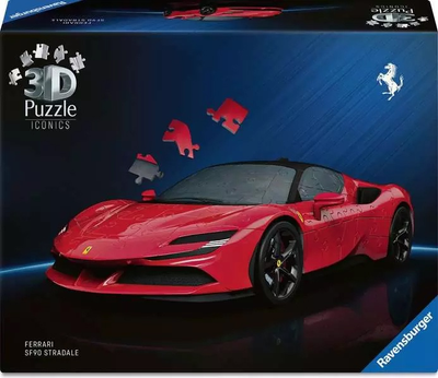 Пазл 3D Ravensburger Iconics Ferrari Stradale 108 елементів 12008041 (4005555080411)