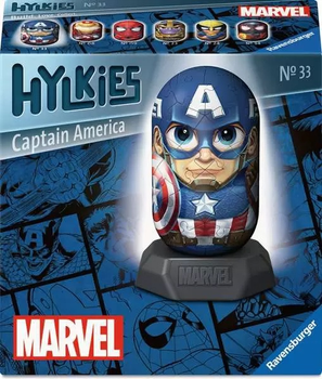 Пазл 3D Ravensburger Hylkies Капітан Америка 54 елементи 12008020 (4005555080206)