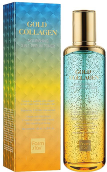 Toner-serum do twarzy FarmStay Gold Collagen Nourishing 2 In 1 130 ml (8809595055394)