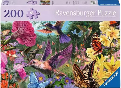 Пазл Ravensburger Квіти та метелики 200 елементів 12001369 (4005555013693)