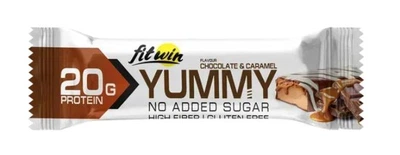 Протеиновый батончик FitWin Yummy Bar 55 г Шоколад – Карамель