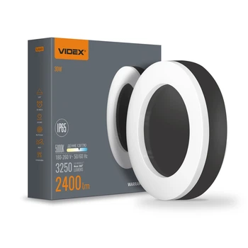 LED светильник VIDEX ART IP65 круглый 30W 5000K Black (VL-BHFR-305B) 28612