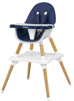Стільчик для годування Milly Mally Malmo 2 в 1 Navy (5901761129663)