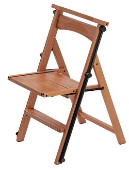 Drabinka Arredamenti Eletta 140 x 47 cm 2 w 1 Brązowa (ARIT-175-BR)