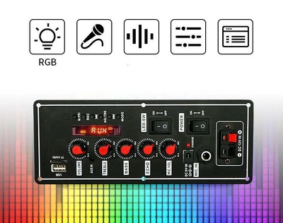 Плата усилителя 2x10Вт, Bluetooth, MP3 /WMA / WAV / FLAC / APE, FM (87.5MHZ-108.0MHZ)