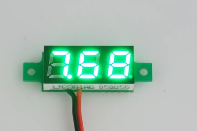 Вольтметр 0,28" DC 2,7-30В зелений
