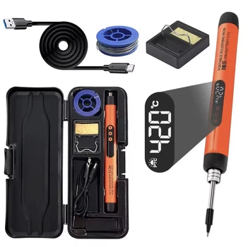 Usb Портативный паяльник Type-C, аккумулятор 1000mAh, набір для пайки
