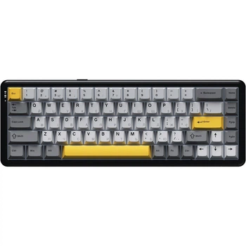 Клавіатура Ajazz AK680 MAX Magnetic Switch Black/Gray/Yellow (AK680-M-BGY-A) [142175]