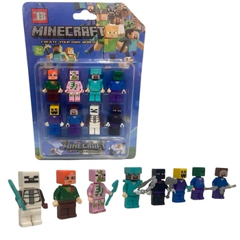 Коллекционный набор игровых фигурок "Minecraft" из 8 персонажей