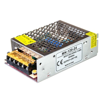 Побутовий Блок живлення для світлодіодної (LED) стрічки 24В MN 120Вт 5А - IP20 (для LED стрічок)