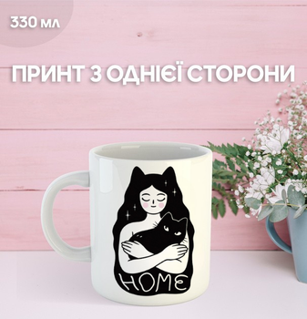 Кружка Котики з принтом керамічна чашка Cat 330 мл Uk_1287