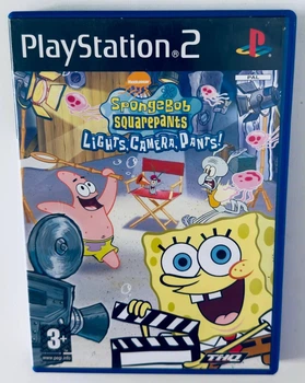 Диск для PlayStation 2 - SpongeBob SquarePants Lights, Camera, Pants!, английская версия, Б/У