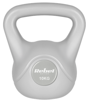 Kettlebell Rebel Active RBA-2322G-10 bitumiczny 10 kg Szary (5901890121958)