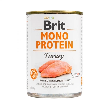 Корм для собак Brit Mono Protein Turkey 400г, с индейкой