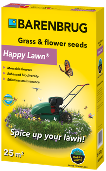 Мавританський газон Happy Lawn насіння газонних трав і квітів Barenbrug / Баренбруг 0.5 кг