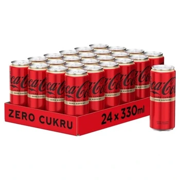 Набір 24 штуки газований напій Coca-cola Zero без цукру без кофеїну банка 24x 330ml